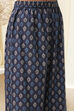 Indigo Pure Cotton Straight Suit Set image number 2