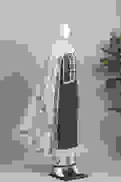 Indigo Cotton Printed Embroidered Unstitched Suit Set image number 4