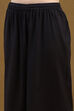 Black Cotton Printed Kalidar Kurta Set image number 2