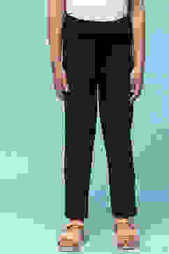 Black Cotton Lycra Skinny Jeggings image number 4