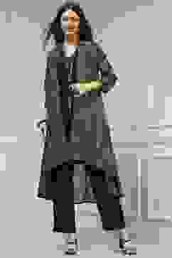 Black Viscose Rayon Straight Dyed Fusion Set image number 6