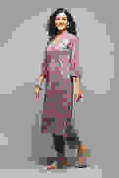 Green Spandex Blend Straight Printed 2 Piece Set image number 3