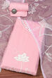 Baby Pink Organza Unstitched Suit set image number 0