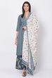 Blue Relaxed Kurta Palazzo Suit Set image number 0