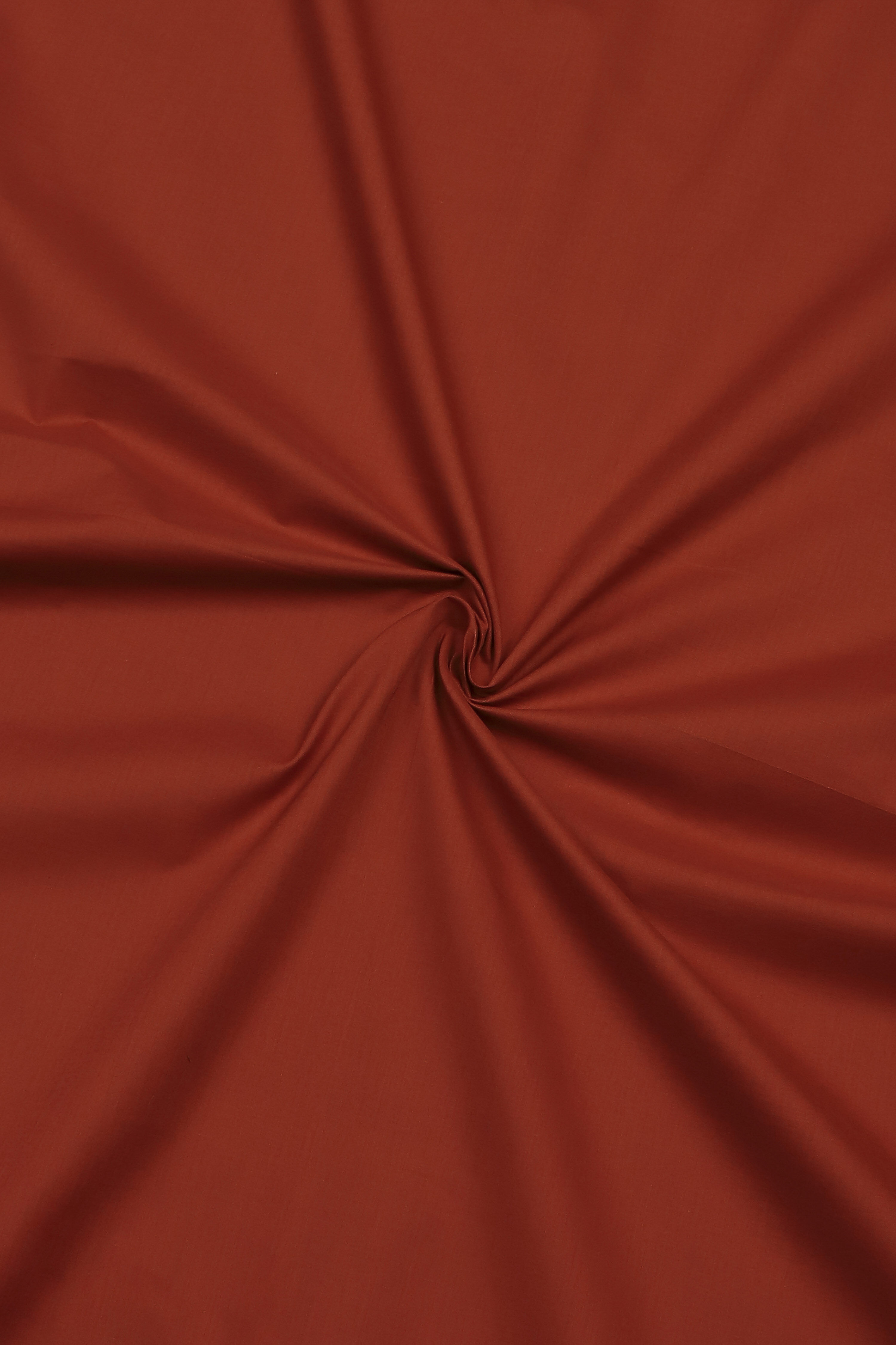 Rust Cotton Jamdani Unstitched Suit Set image number 2