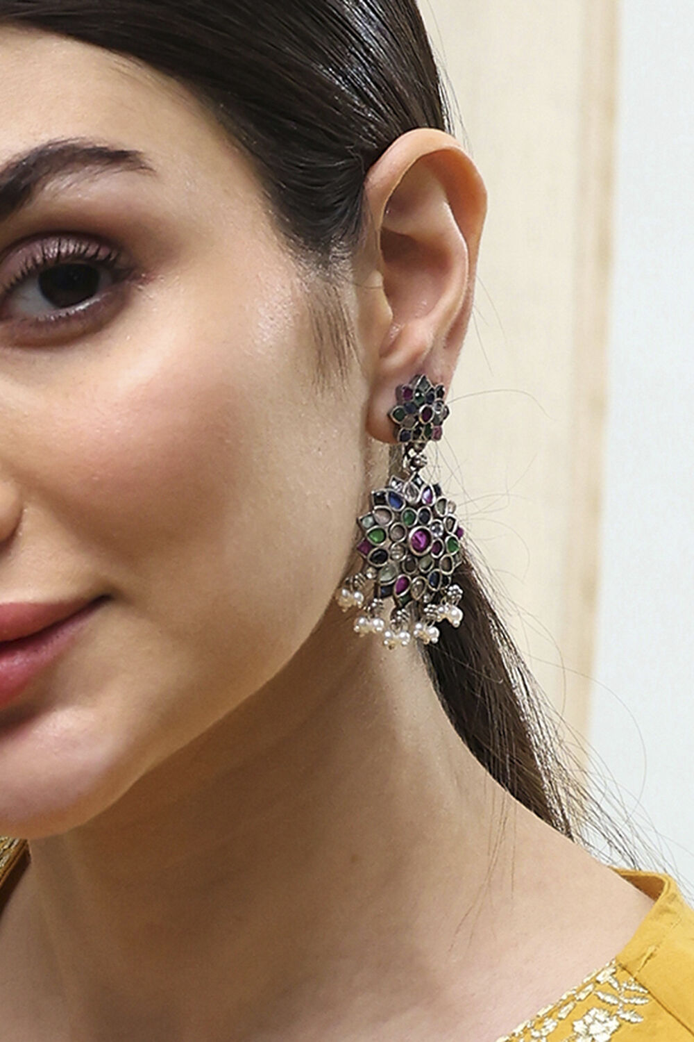 Multi Brass Drop & Danglers image number 1