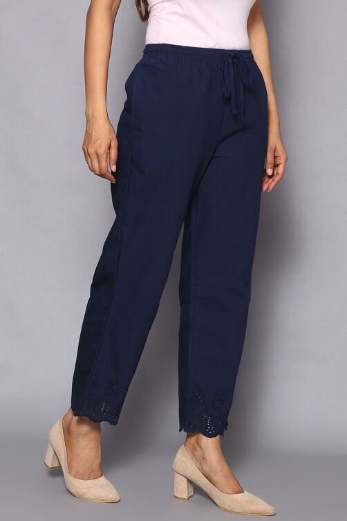 Natural Cotton Ankle Length Pants image number 3
