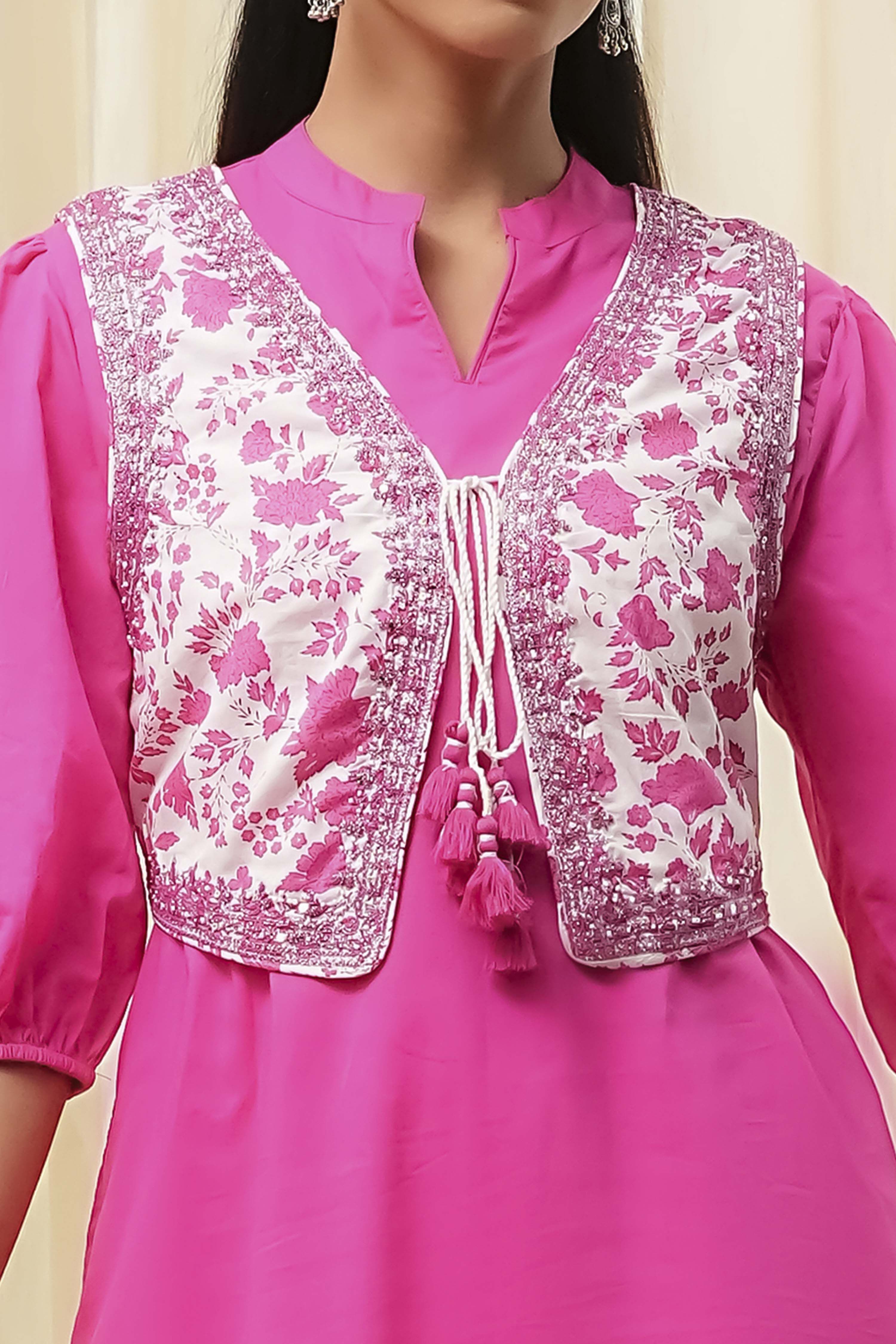 Sage Green Cotton Pathani Straight Kurta Set image number 1