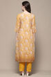 Mustard Cotton Blend Digital Print Unstitched Suit Set image number 6