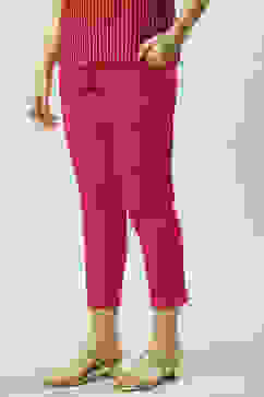 Fuschia Viscose Narrow Pant image number 0