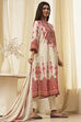 Dull Blue Printed Straight Suit Set image number 0