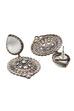 Oxidized And Nude Earrings image number 3