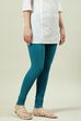 Camel Cotton Blend Solid Churidar image number 2
