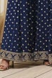 Ivory Viscose Straight Suit Set image number 7