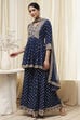 Ivory Viscose Straight Suit Set image number 3