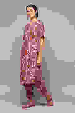 Terracotta LIVA Straight Printed 2 Piece Set image number 3