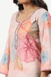 Peach-Colored Linen Printed Embroidered Unstitched Suit Set image number 4