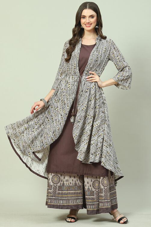 Sand Brown Suit Set image number 6