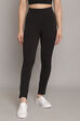 Charcoal Melange Knitted Cotton Blend Joggers image number 4
