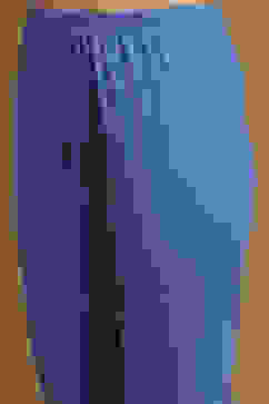 Electric Blue Cotton Printed Anarkali Suit Set image number 2