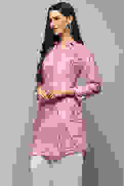 Lilac Rayon Straight Kurta image number 2