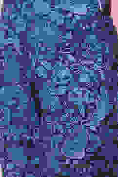 White and Blue Cotton Flared Kurta Slim Pant Suit Set image number 3