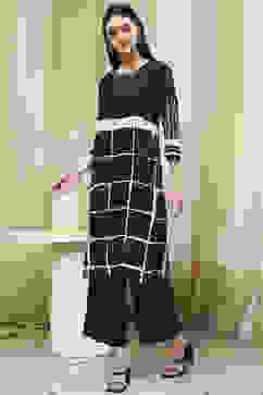 Coffee Brown Printed Straight Kurta Set image number 3