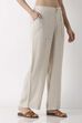 Natural Viscose Blend Loose Pants image number 3