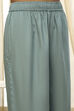 Dull Blue Solid Straight Palazzo image number 5