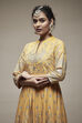 Mustard Cotton Anarkali Suit Set image number 6
