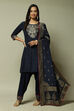 Red LIVA Straight Kurta Salwar Kurta Salwar Suit Set image number 7