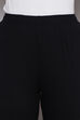 Black Cotton Blend Solid Churidar image number 5