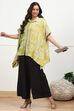 Navy Blue Viscose Solid Straight Palazzos image number 0