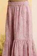 Pink Embroidered Straight Sharara Kurta Set image number 2