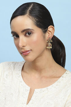 Gold Alloy Jhumka image number 3
