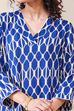 Blue Viscose Rayon Straight Kurta image number 1