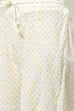 Yellow Cotton Flared Kalidar Kurta Slim Pant Suit Set image number 2