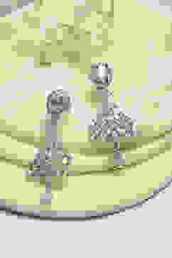 White Alloy Drop & Danglers image number 0