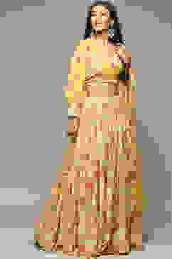 Yellow Modal Lehenga Set image number 7