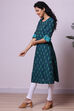 Green Cotton Yarndyed Kurta image number 2