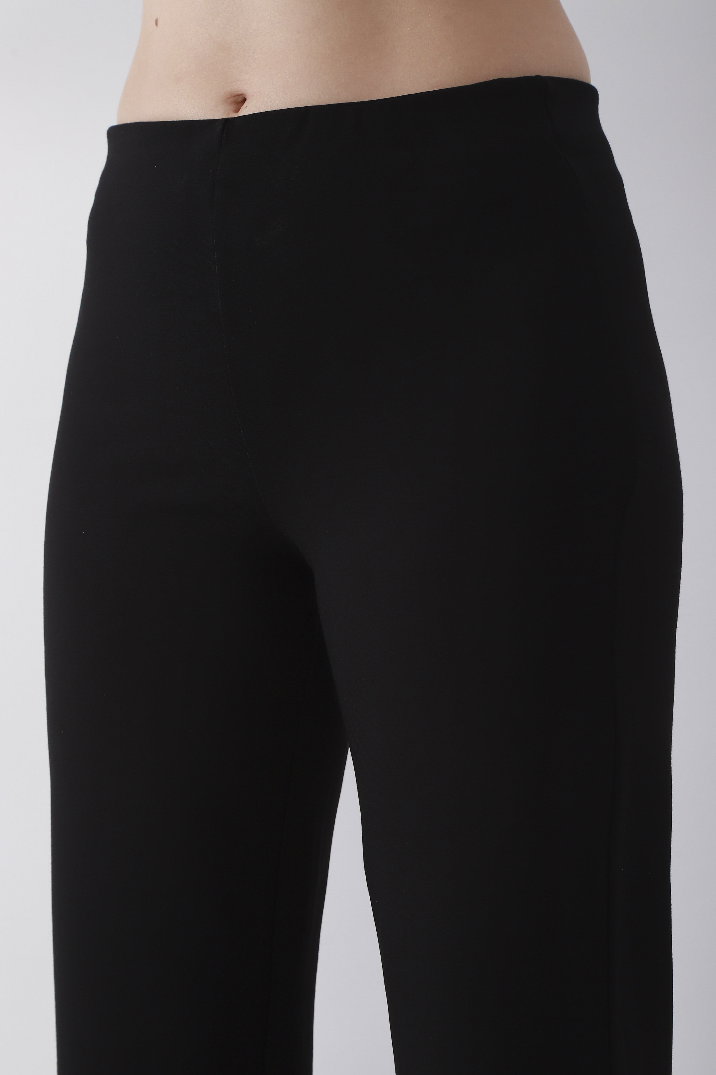 Olive Viscose Rayon Flared Pant image number 1