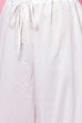 White Cotton Flared Kurta Palazzo Suit Set image number 3