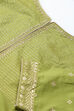 Green Cotton Kalidar Kurta Churidar Suit Set image number 1