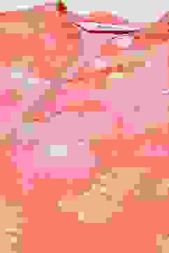 Peach Printed Cotton Straight Kurta Palazzo Suit Set image number 1