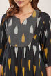 Black Cotton Straight Kurta image number 1