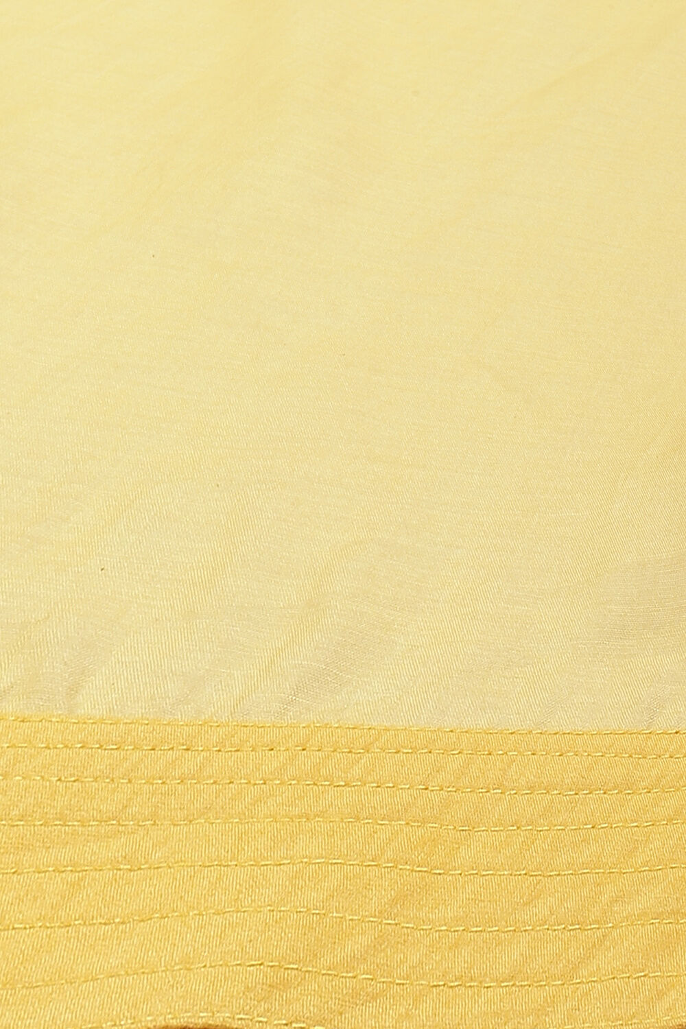 Yellow Cotton Silk Straight Embroidered Suit Set image number 3