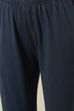 Navy Blue Embroidred Cotton Anarkali Suit Set image number 2