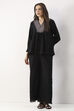 Black Cotton Flared Palazzo image number 0