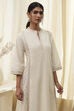 Fuchsia Cotton Printed A-Line Kurta image number 1