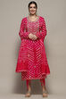 Orange Silk Blend Unstitched Suit set image number 8